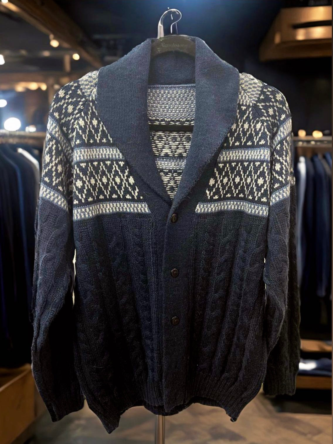 Men’s Alpaca Wool Button Cardigan