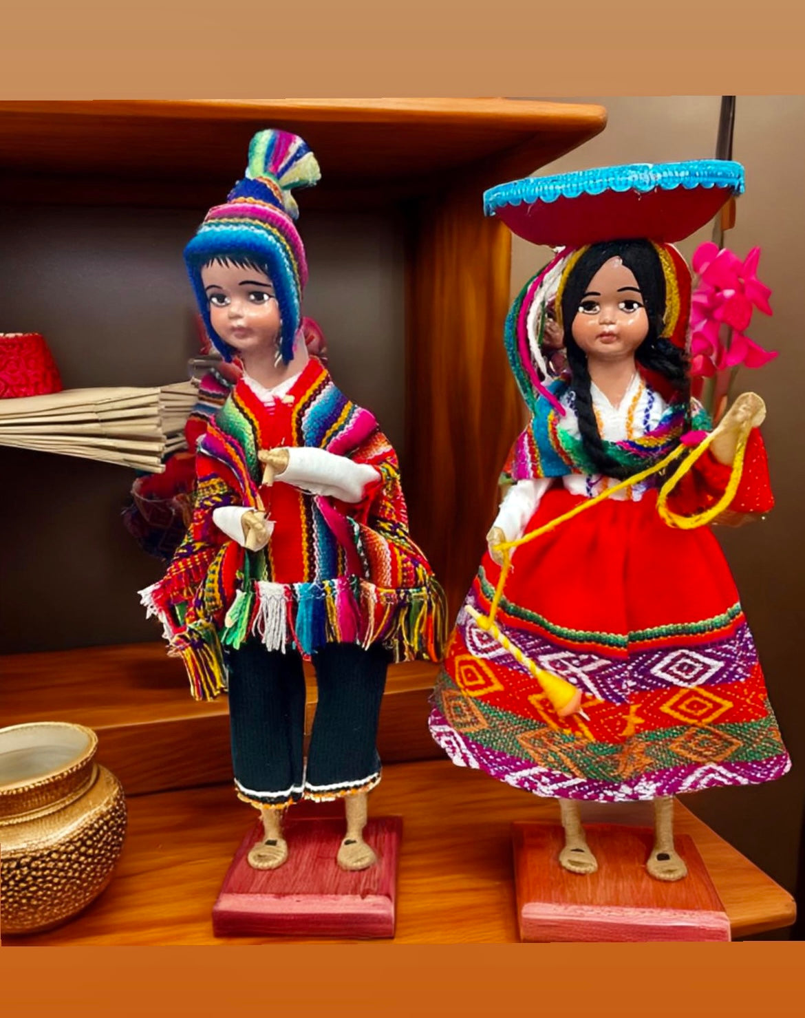 Peruvian Folk Art Doll Figures - “Cusqueños” SET