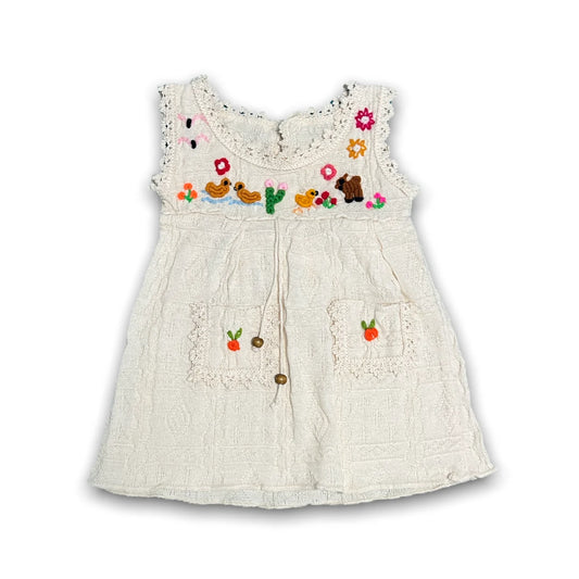 Girls Peruvian Dress Handmade Organic Cotton